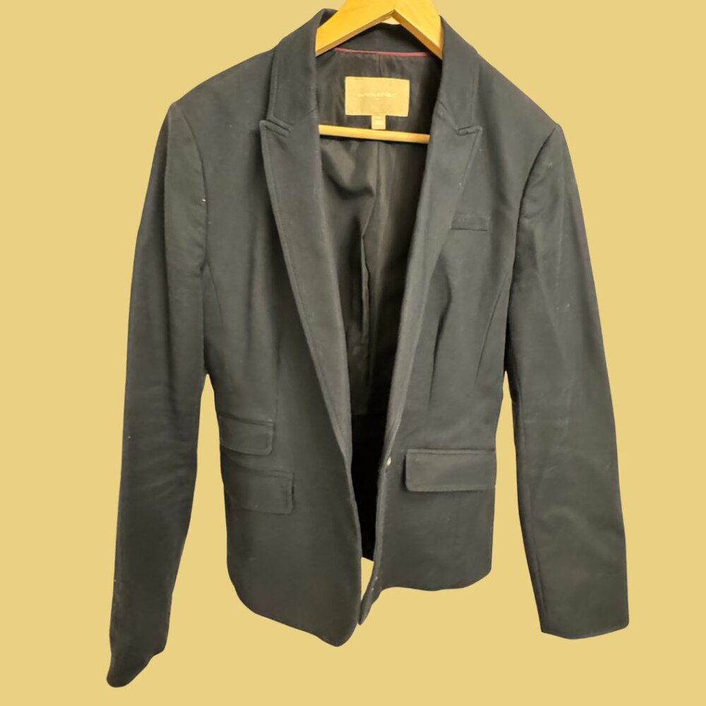 Banana Republic Factory Sloan Navy Stretch Blazer | Size 14